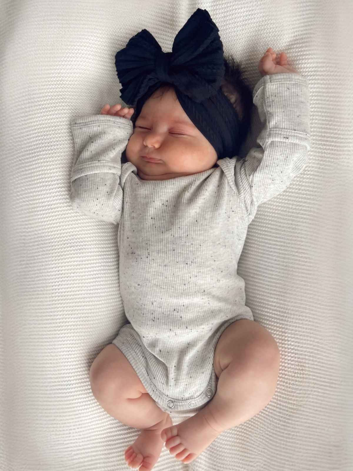 Heather Speckle / Long Sleeve Bodysuit