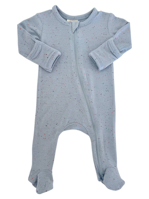 Glacier Speckle / 2-Way Zip Footie